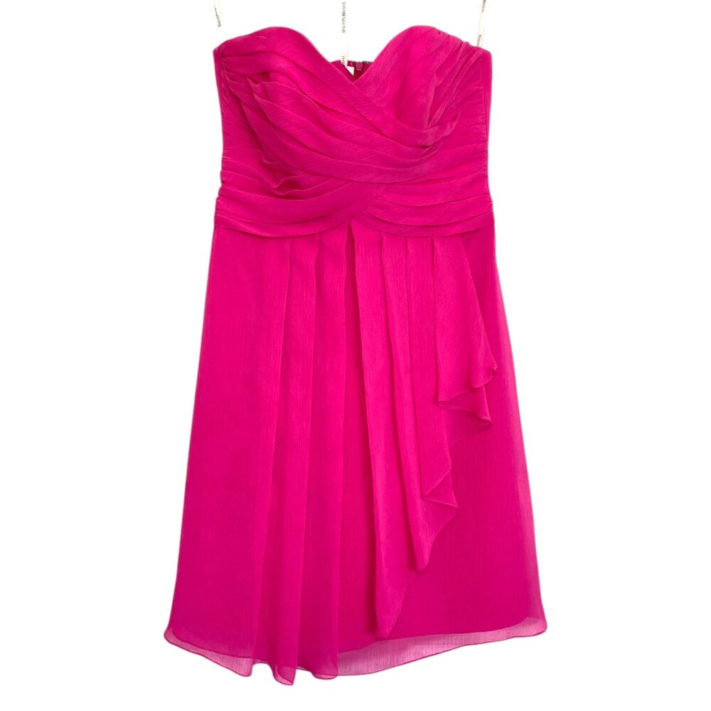 Elegant Pink Strapless Dress
